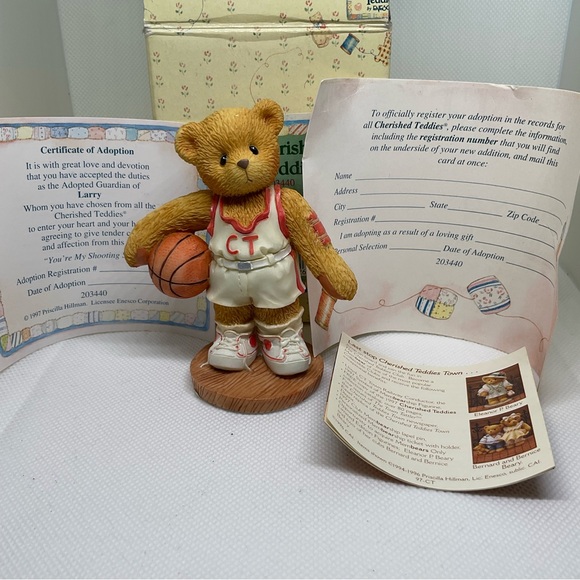 Cherished Teddies Enesco Larry "You're My Shooting Star" Figurine 203440 - Picture 4 of 9